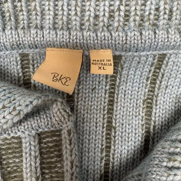 BKE Blue and Gray Striped Cardigan - Picture 2 of 7